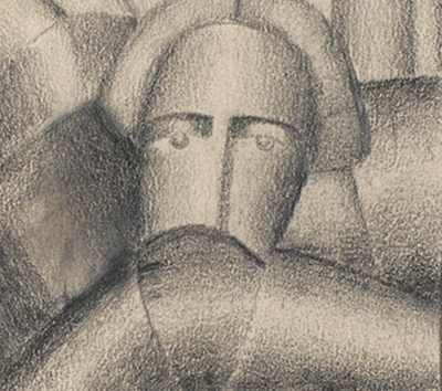 Bubnovy Valet 8. Head of a Peasant Kazimir Malevich